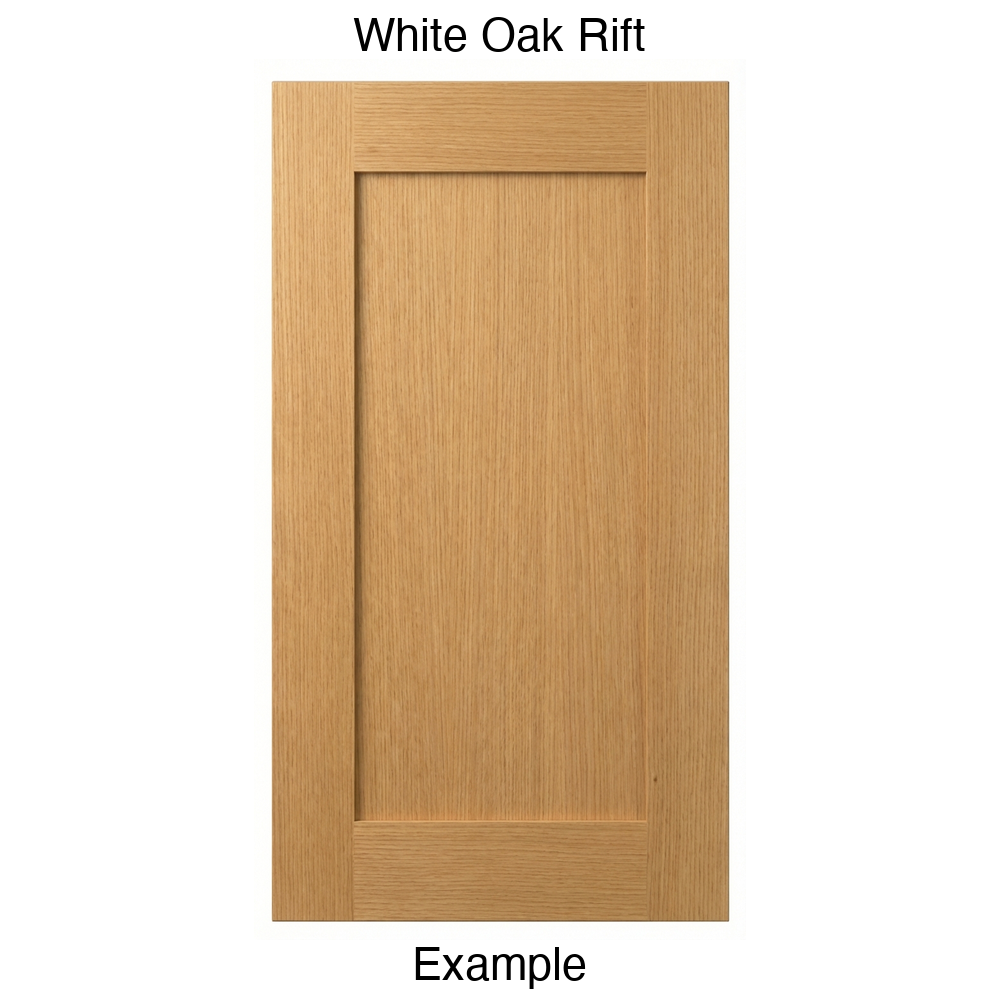 Durango Recessed Panel Cabinet Door in White Oak Rift