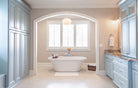 Remodeled bathroom with Eldridge Cabinet Doors