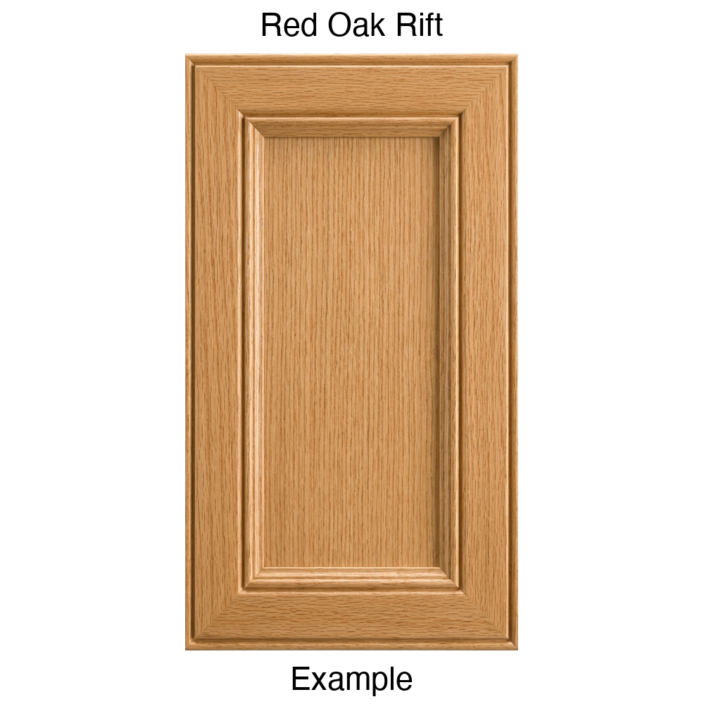 Eldridge Recessed Panel Cabinet Door in Red Oak Rift