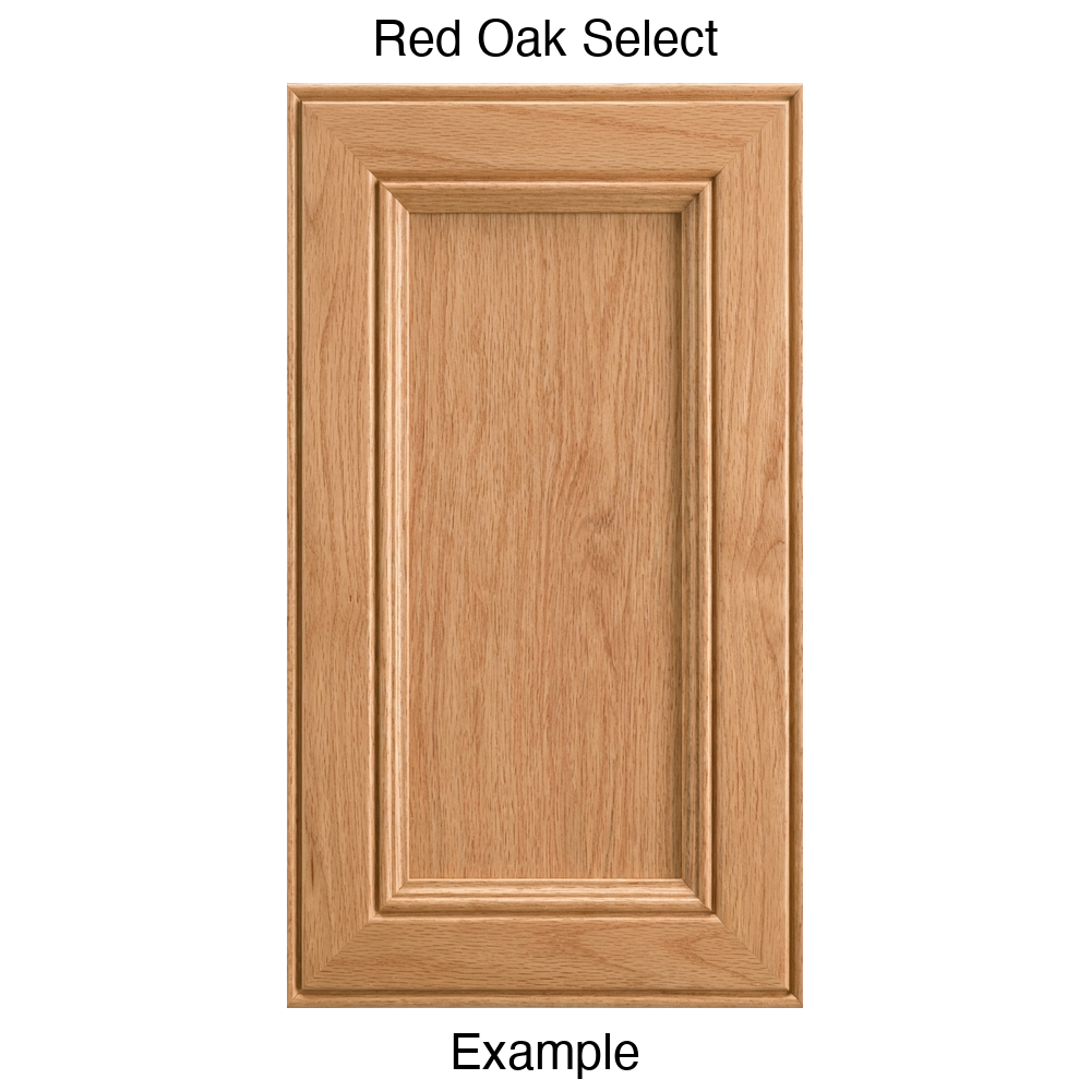 Eldridge Recessed Panel Cabinet Door in Red Oak Select