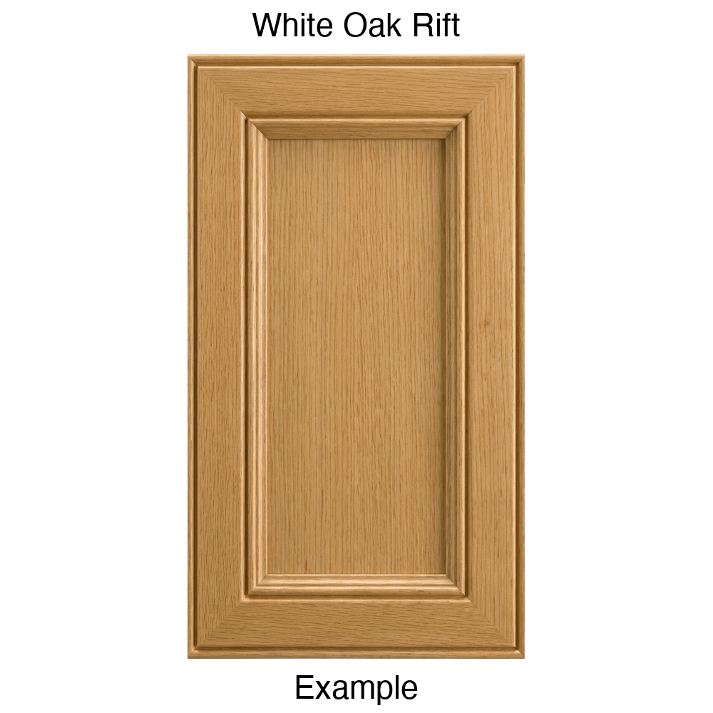 Eldridge Recessed Panel Cabinet Door in White Oak Rift