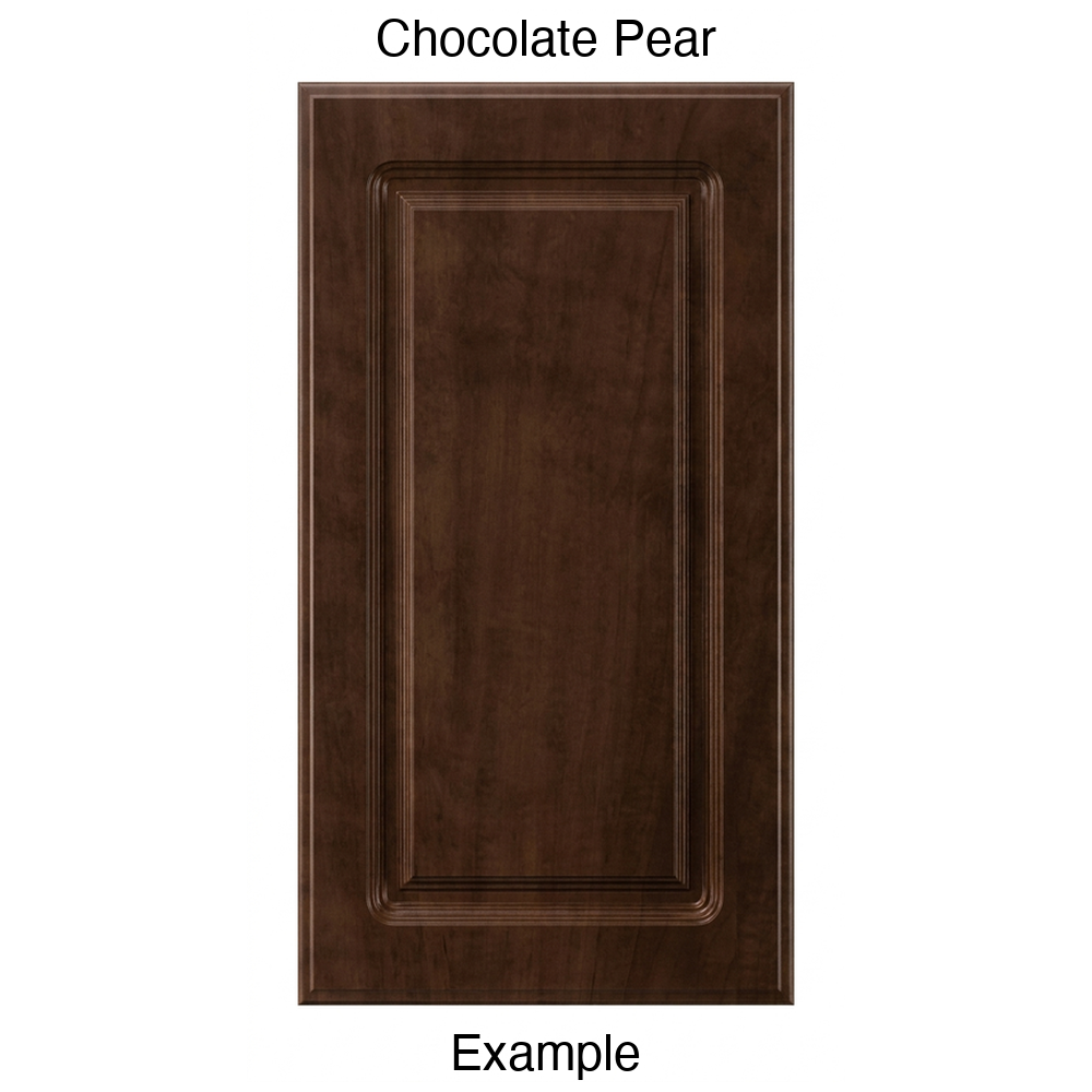 FC712 Raised Panel Thermofoil Cabinet Door in Chocolate Pear