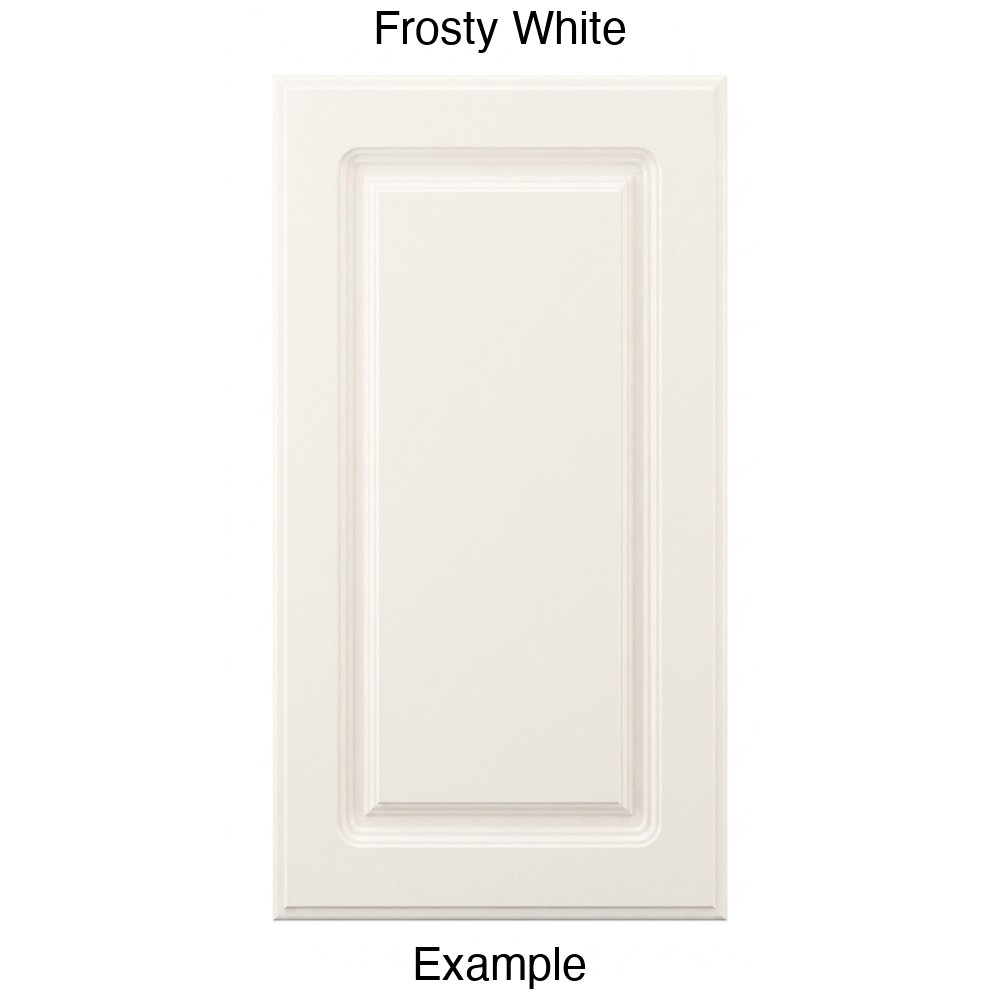 FC712 Raised Panel Thermofoil Cabinet Door in Frosty White
