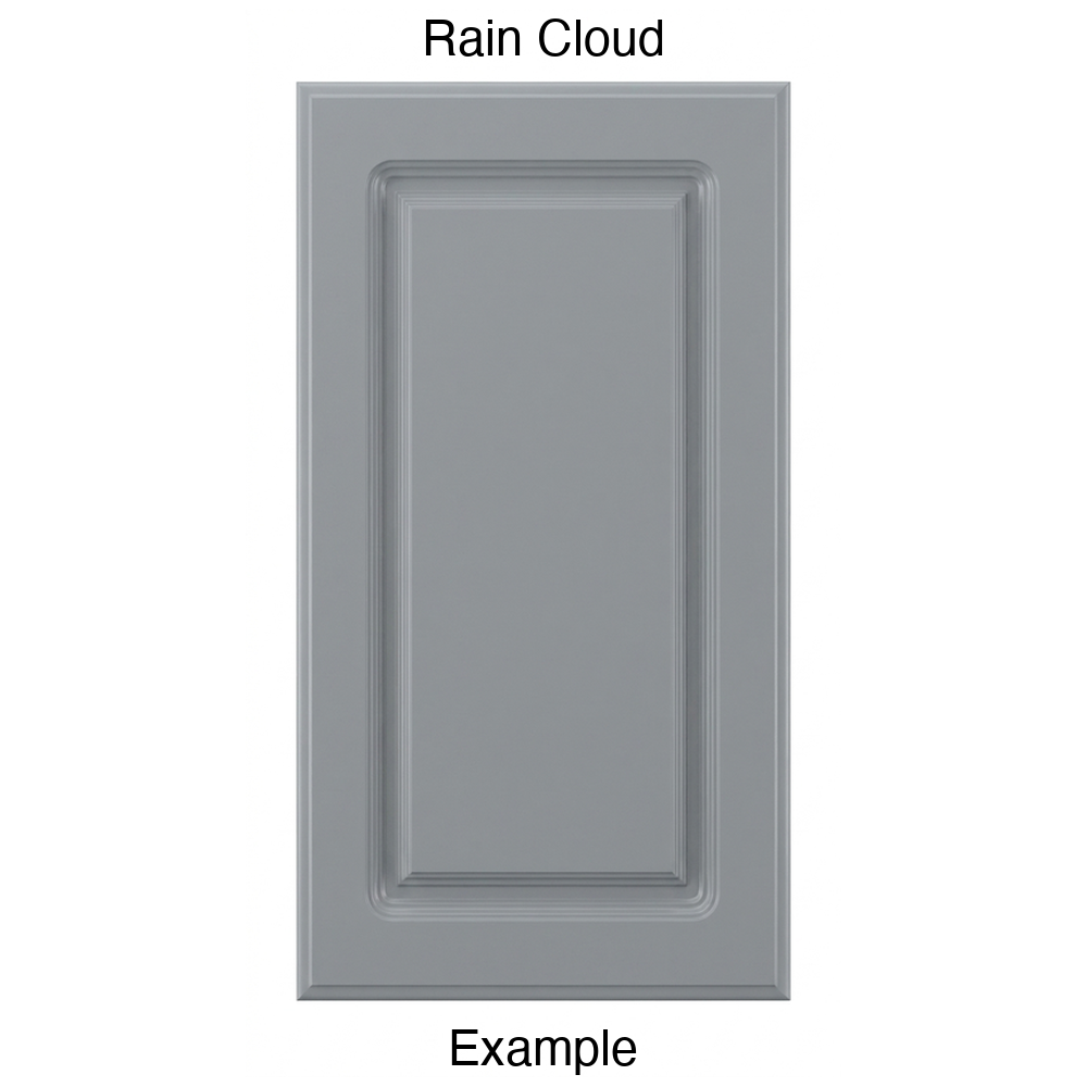 FC712 Raised Panel Thermofoil Cabinet Door in Rain Cloud