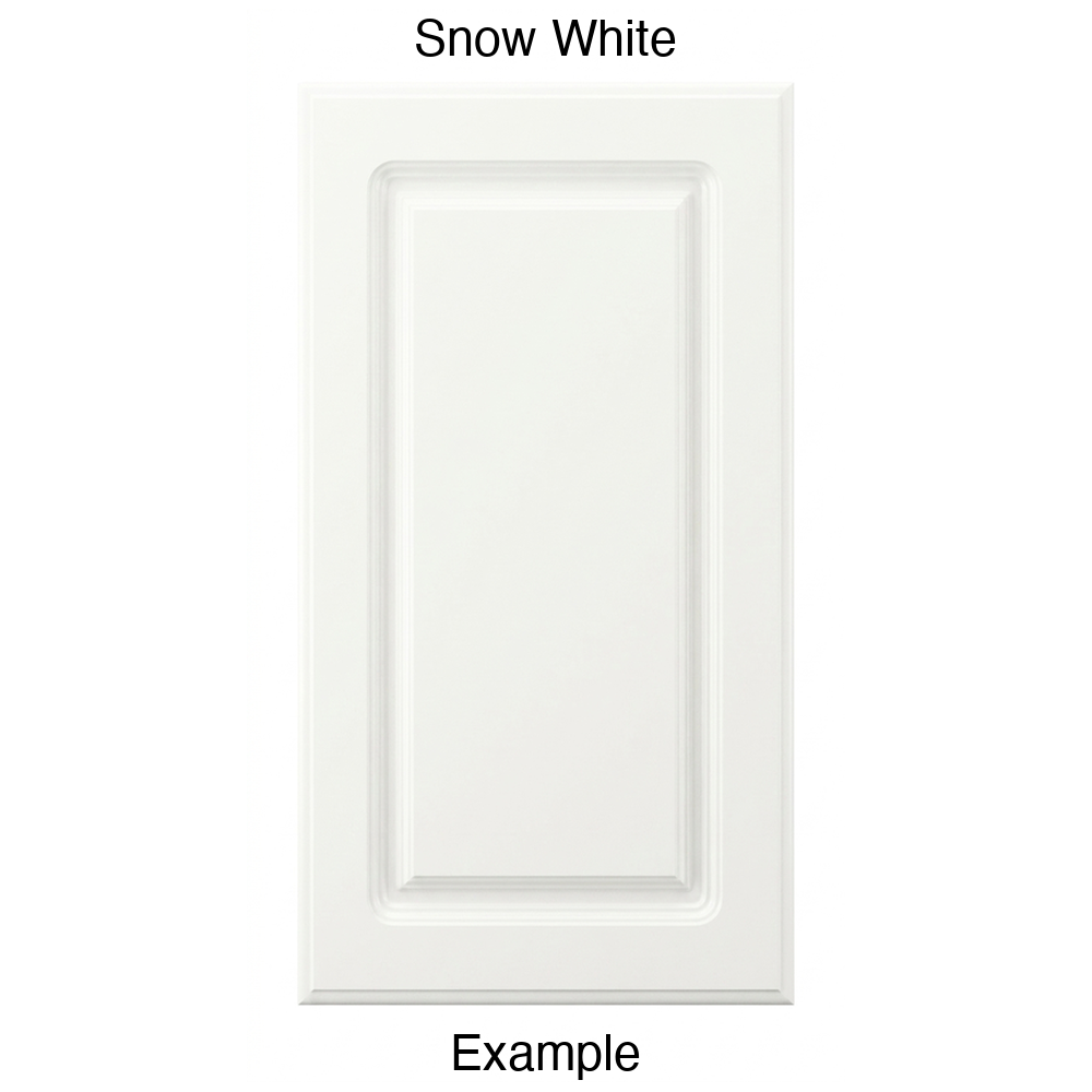 FC712 Raised Panel Thermofoil Cabinet Door in Snow White