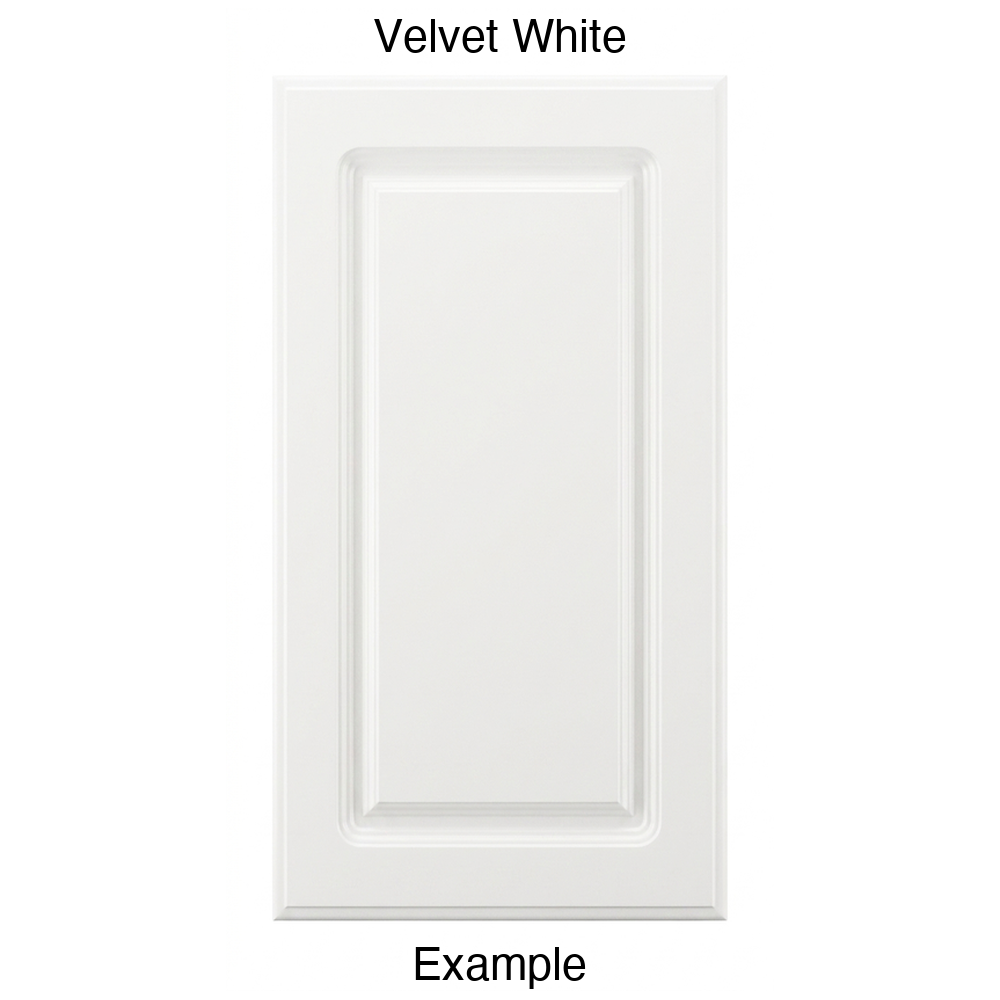 FC712 Raised Panel Thermofoil Cabinet Door in Velvet White