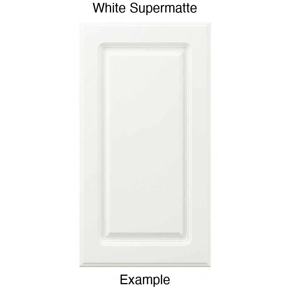 FC712 Raised Panel Thermofoil Cabinet Door in White Supermatte