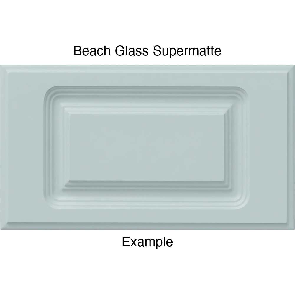 FC714 Thermofoil Drawer Front, Routed, in Beach Glass Supermatte