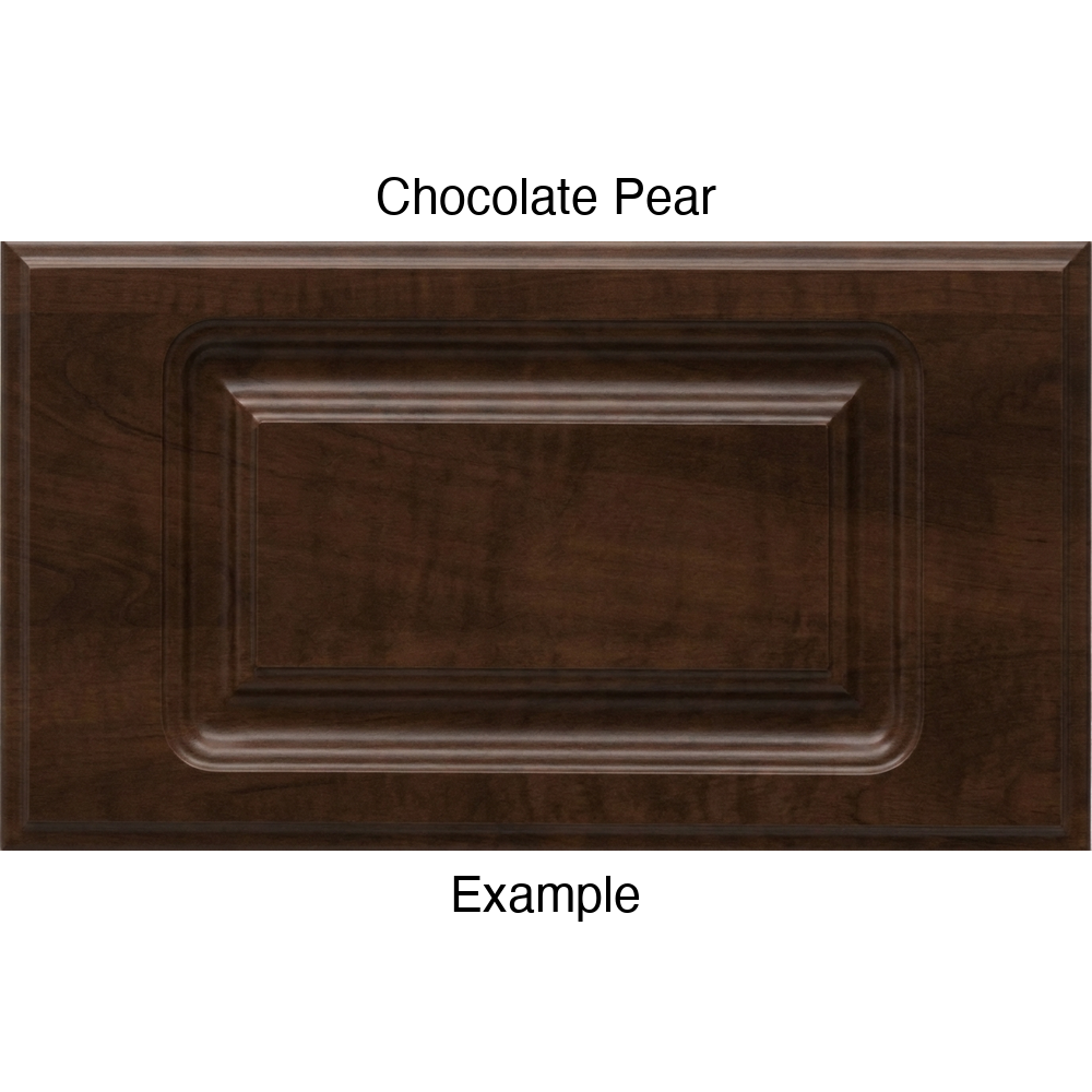 FC714 Thermofoil Drawer Front, Routed, in Chocolate Pear