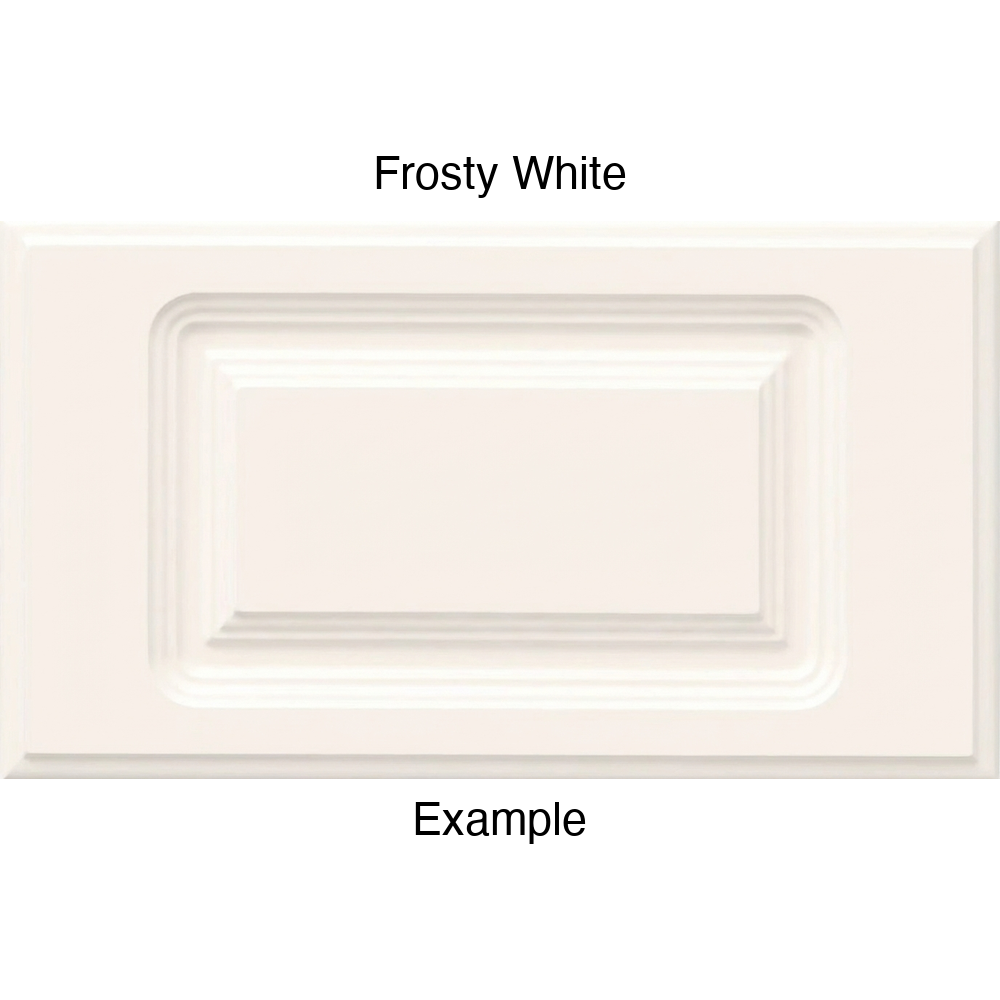 FC714 Thermofoil Drawer Front, Routed, in Frosty White