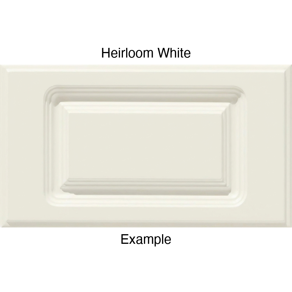 FC714 Thermofoil Drawer Front, Routed, in Heirloom White