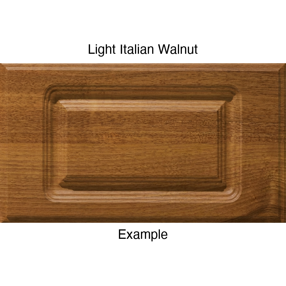 FC714 Thermofoil Drawer Front, Routed, in Light Italian Walnut