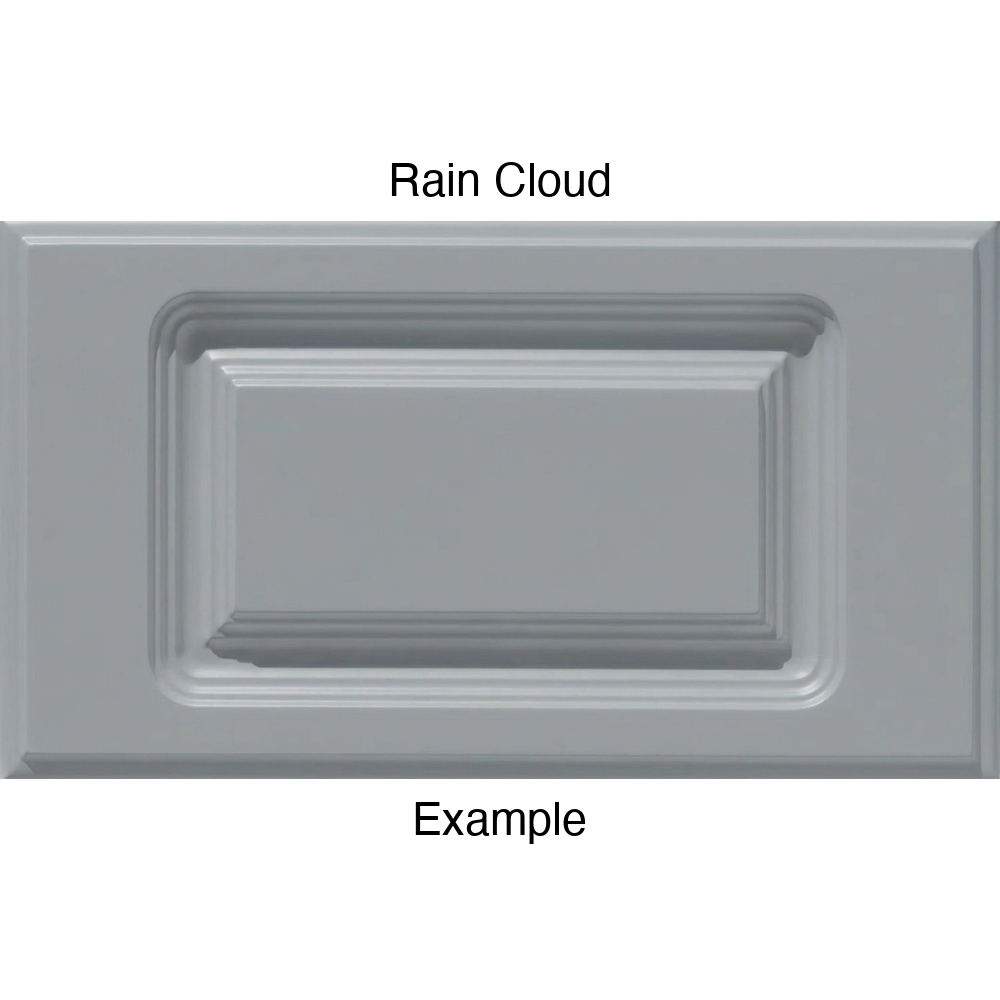 FC714 Thermofoil Drawer Front, Routed, in Rain Cloud