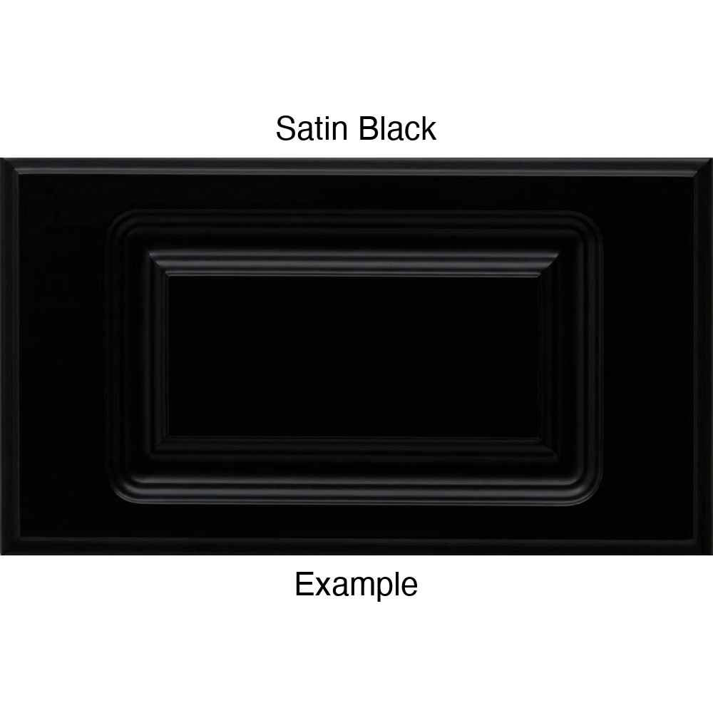 FC714 Thermofoil Drawer Front, Routed, in Satin Black