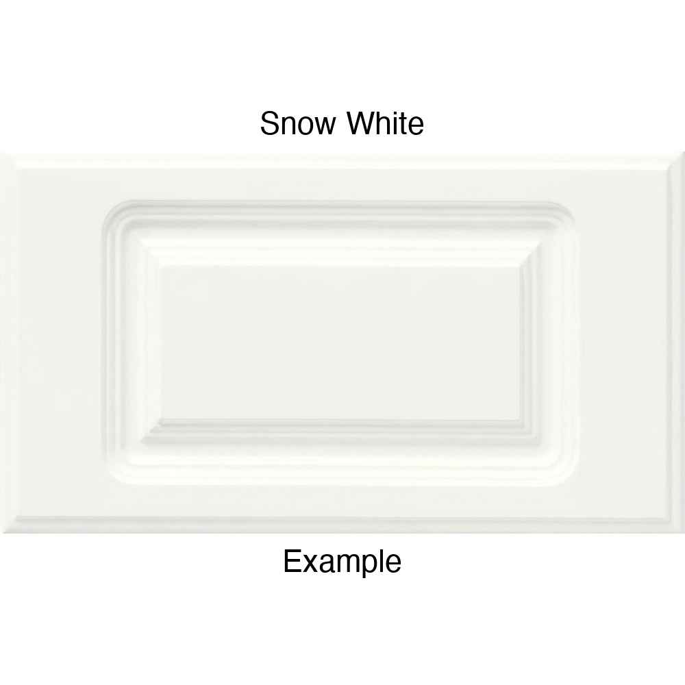 FC714 Thermofoil Drawer Front, Routed, in Snow White