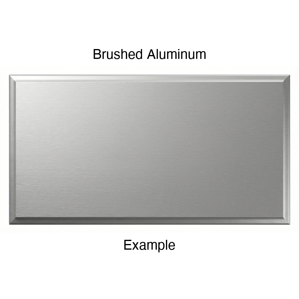FC714 Thermofoil Drawer Front, Solid, in Brushed Aluminum