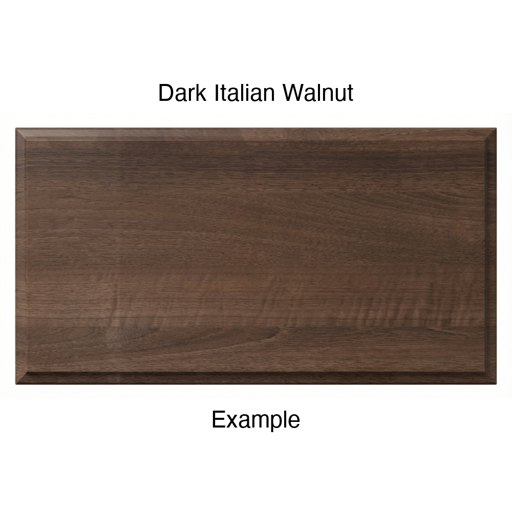 FC714 Thermofoil Drawer Front, Solid, in Dark Italian Walnut