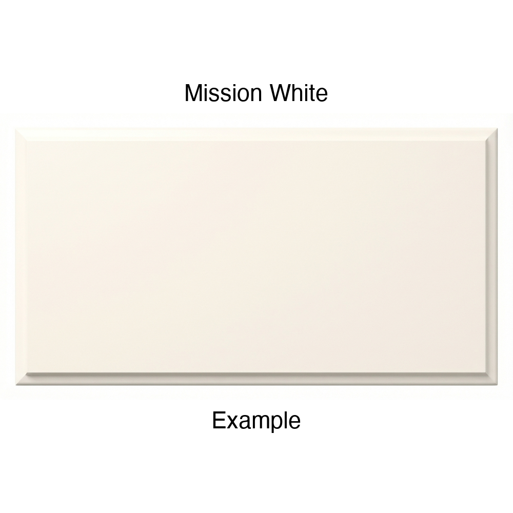 FC714 Thermofoil Drawer Front, Solid, in Mission White