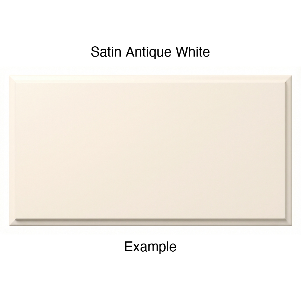 FC714 Thermofoil Drawer Front, Solid, in Satin Antique White