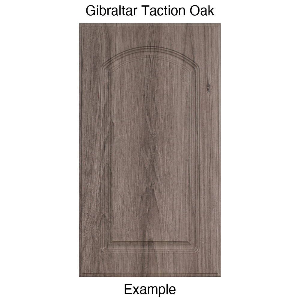 FC716 Arched Raised Panel Thermofoil Cabinet Door in Gibraltar Taction Oak