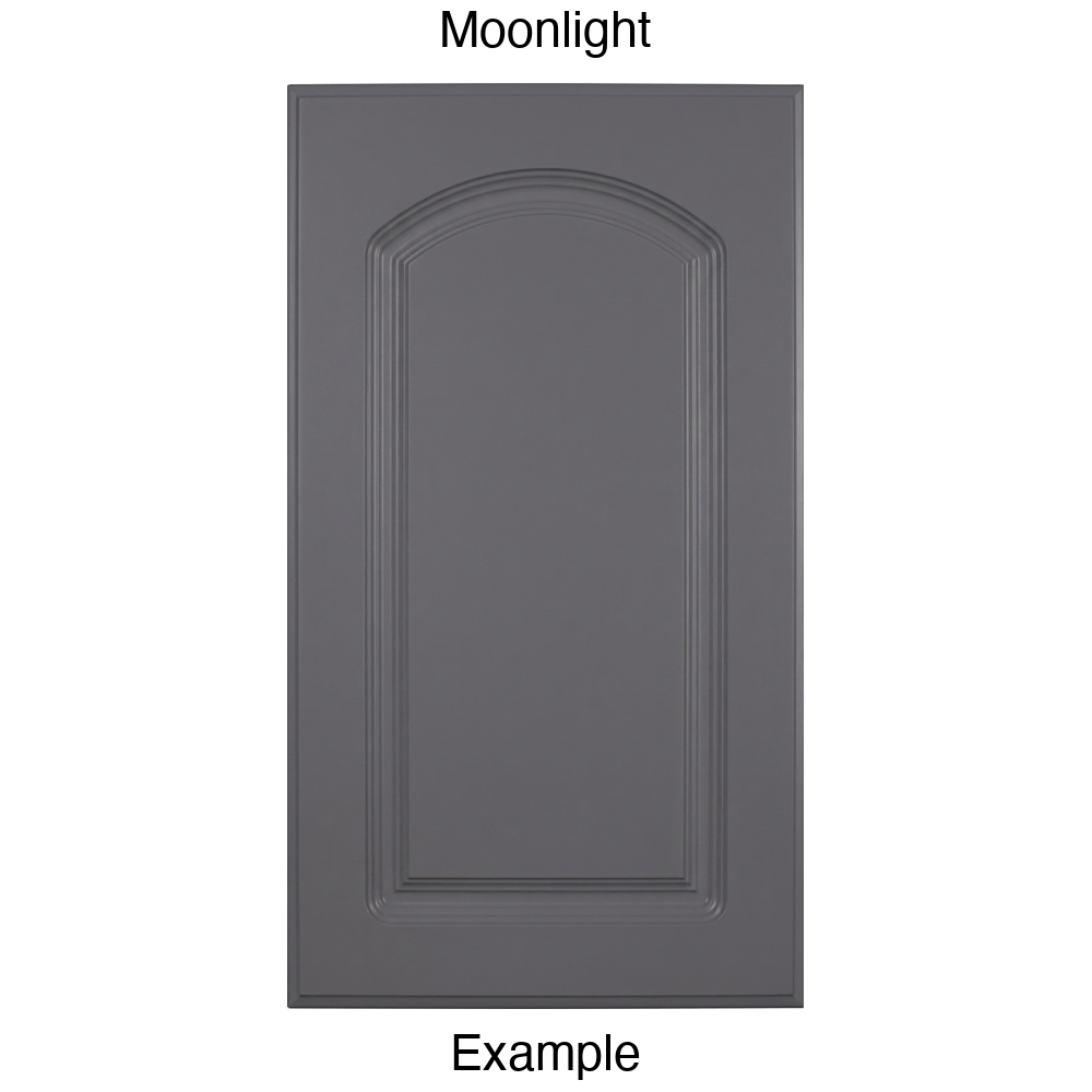 FC716 Arched Raised Panel Thermofoil Cabinet Door in Moonlight