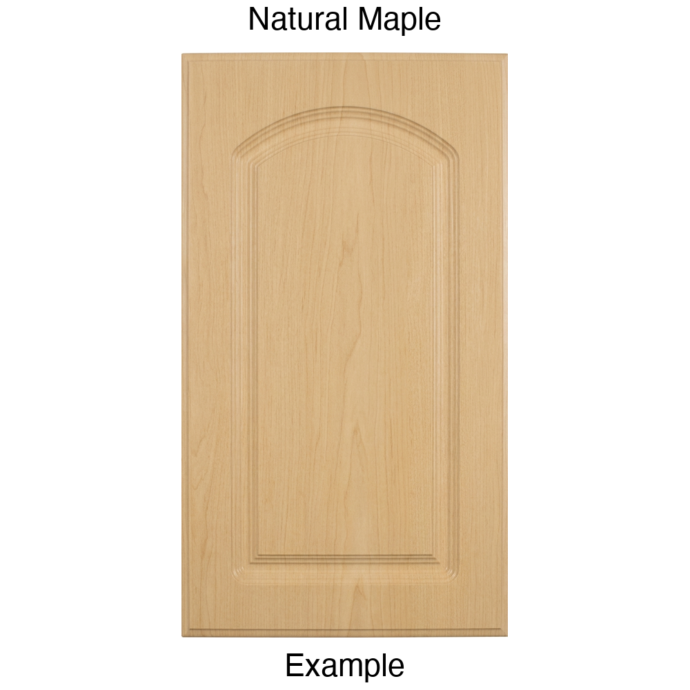 FC716 Arched Raised Panel Thermofoil Cabinet Door in Natural Maple