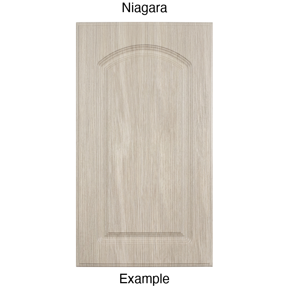 FC716 Arched Raised Panel Thermofoil Cabinet Door in Niagara