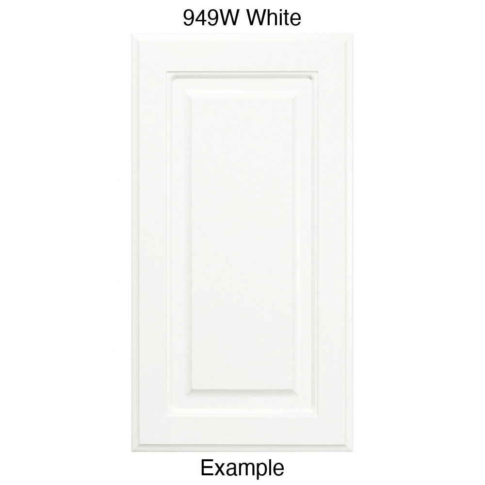 FS742 Raised Panel Thermofoil Cabinet Door in 949W White