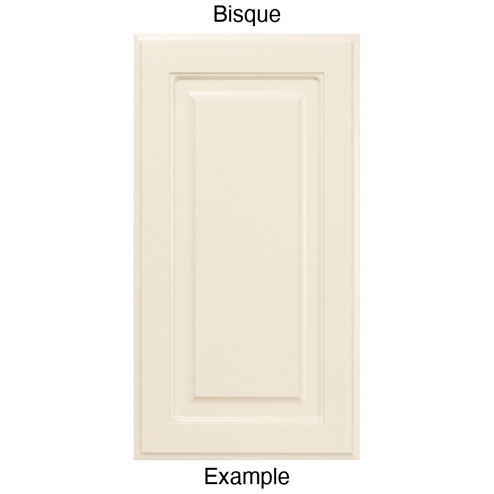 FS742 Raised Panel Thermofoil Cabinet Door in Bisque