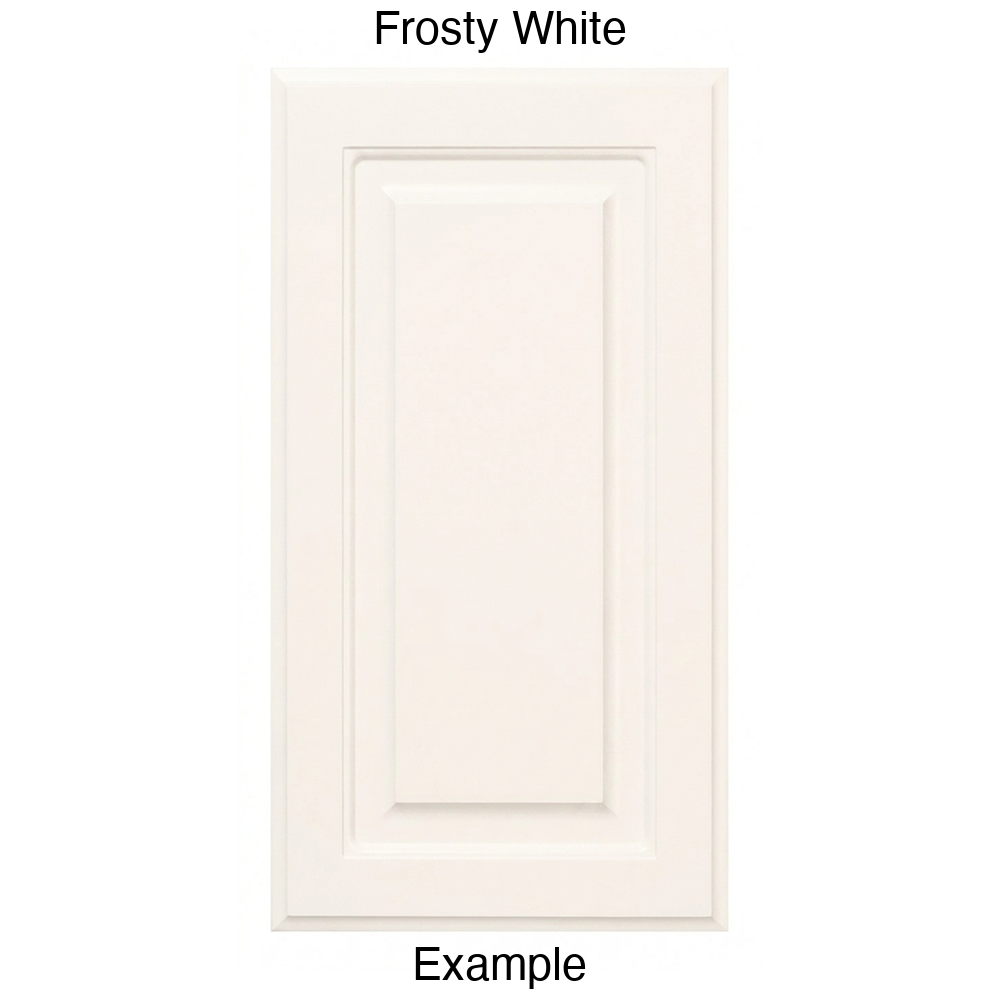 FS742 Raised Panel Thermofoil Cabinet Door in Frosty White