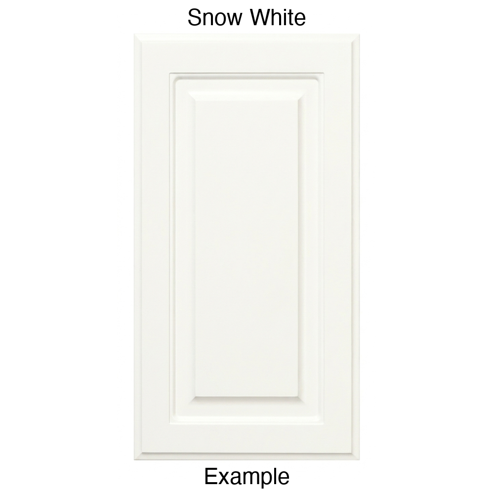 FS742 Raised Panel Thermofoil Cabinet Door in Snow White