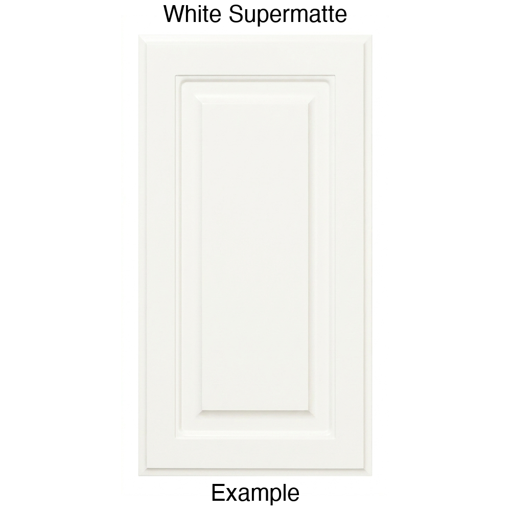 FS742 Raised Panel Thermofoil Cabinet Door in White Supermatte