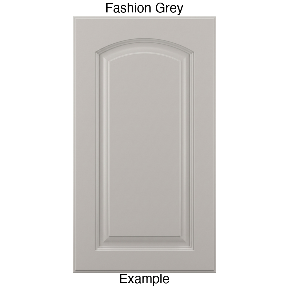 FS744 Cathedral Raised Panel Thermofoil Cabinet Door in Fashion Grey