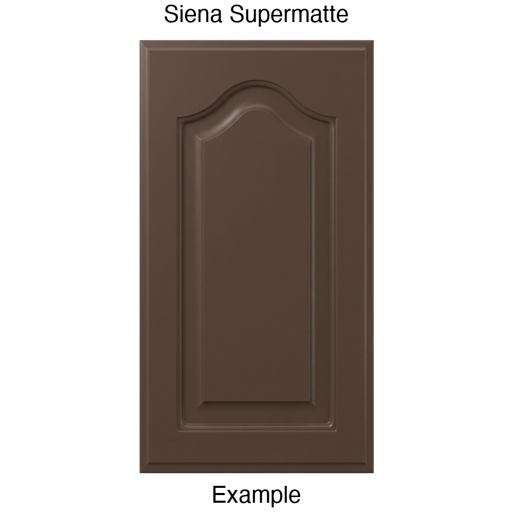 FS744 Cathedral Raised Panel Thermofoil Cabinet Door in Siena Supermatte
