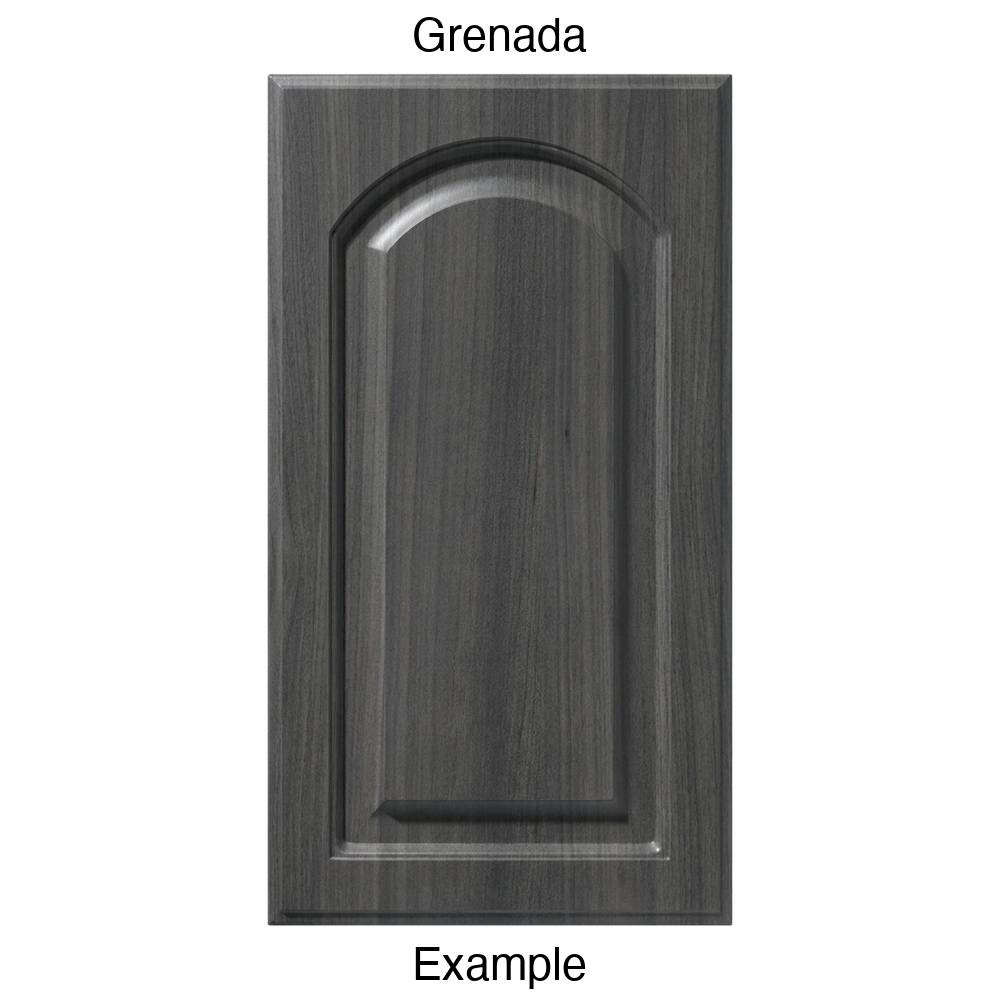 FS746 Arched Raised Panel Thermofoil Cabinet Door in Grenada