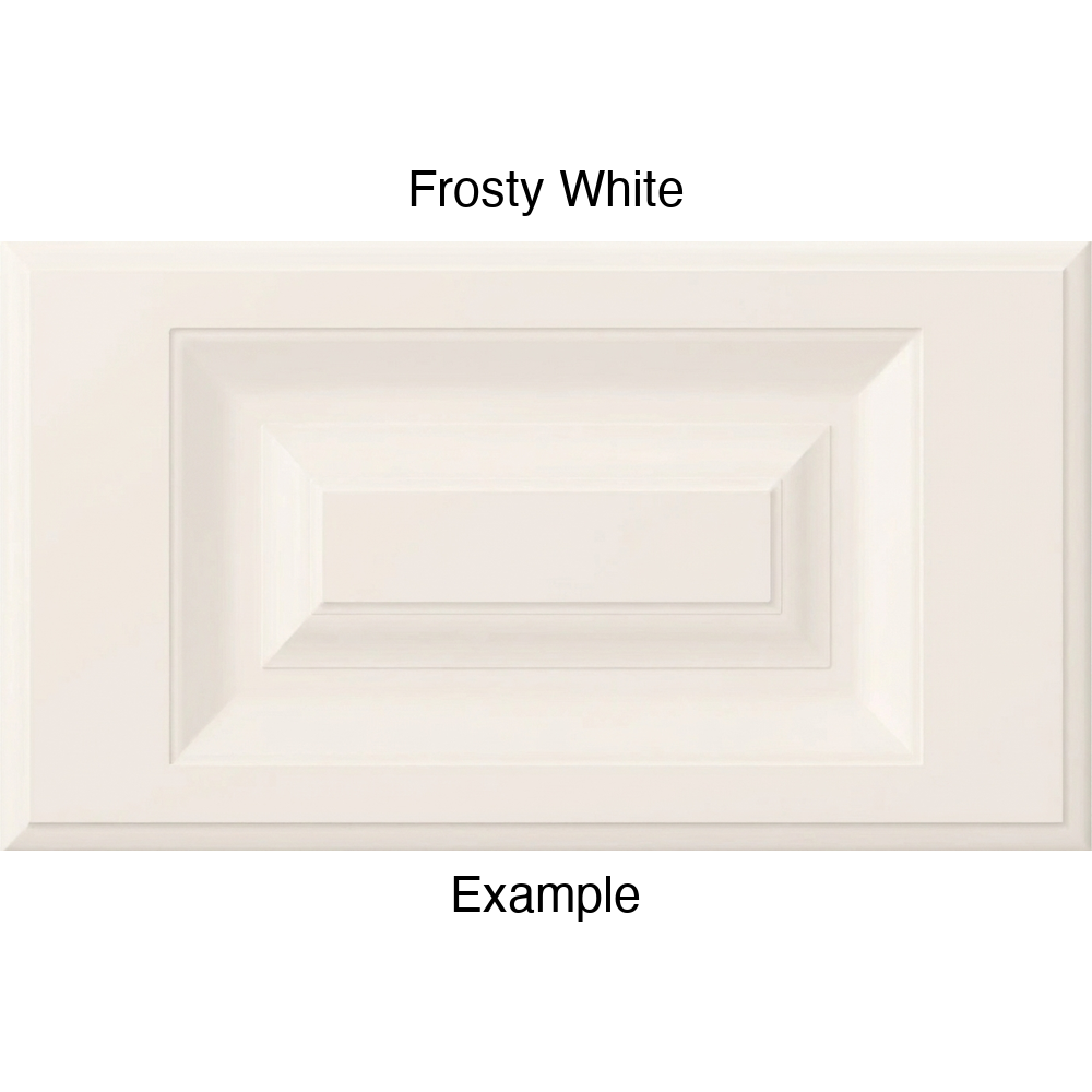 FS842 Thermofoil Drawer Front, Routed, in Frosty White