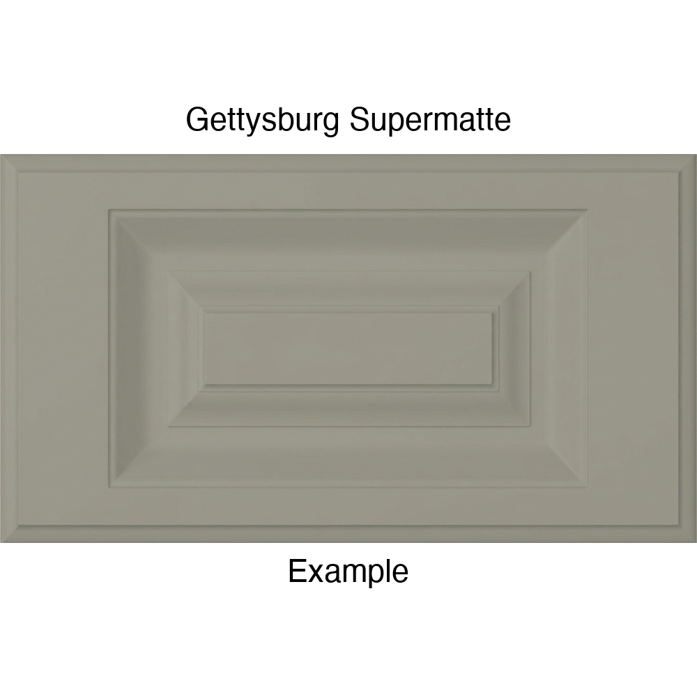 FS842 Thermofoil Drawer Front, Routed, in Gettysburg Supermatte