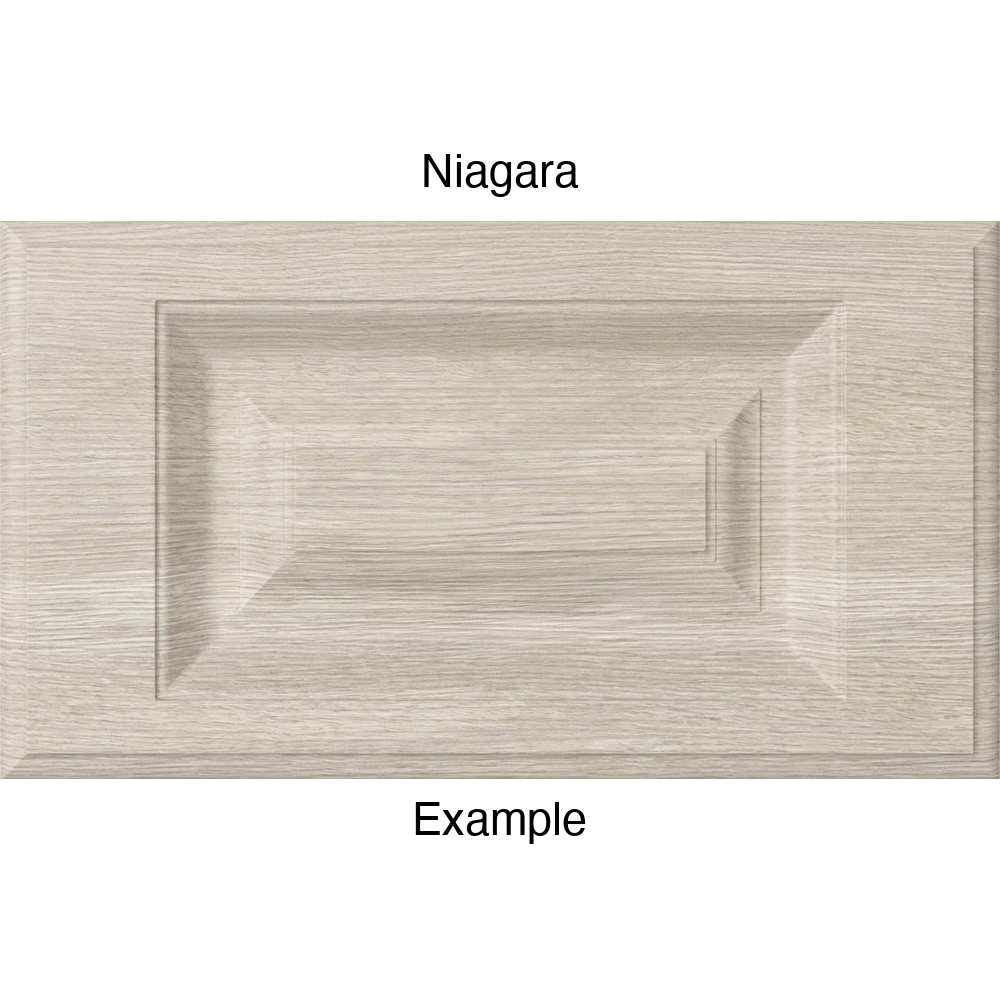 FS842 Thermofoil Drawer Front, Routed, in Niagara