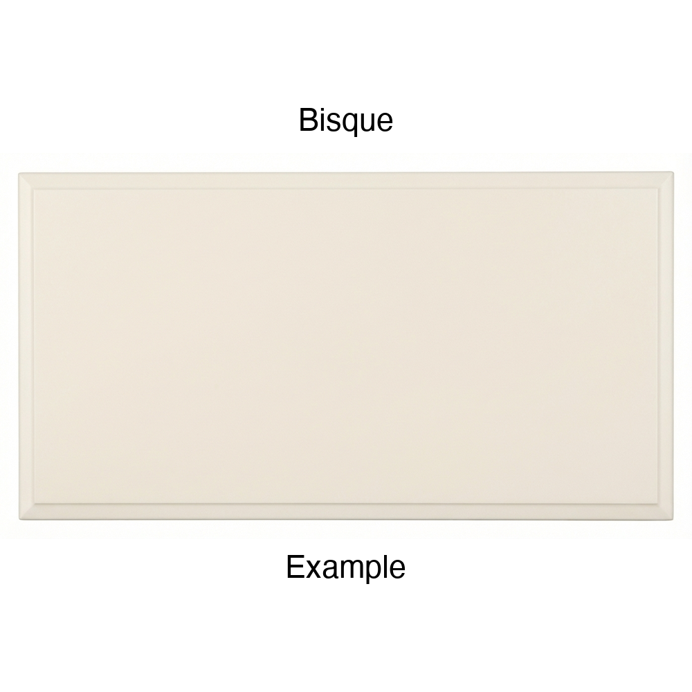 FS842 Thermofoil Drawer Front, Solid, in Bisque