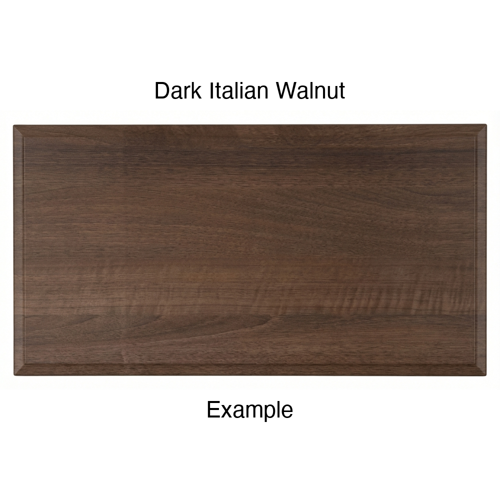 FS842 Thermofoil Drawer Front, Solid, in Dark Italian Walnut