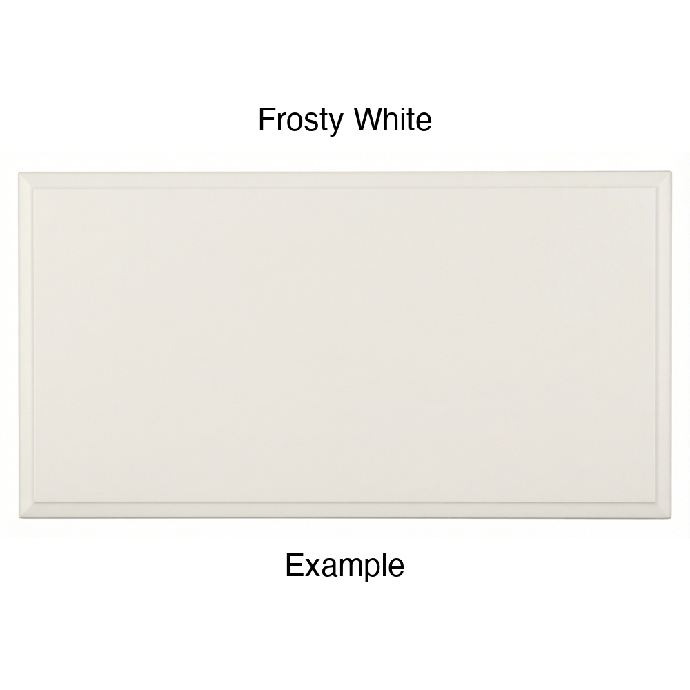 FS842 Thermofoil Drawer Front, Solid, in Frosty White