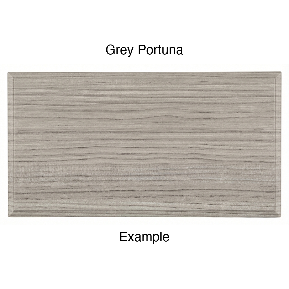 FS842 Thermofoil Drawer Front, Solid, in Grey Portuna