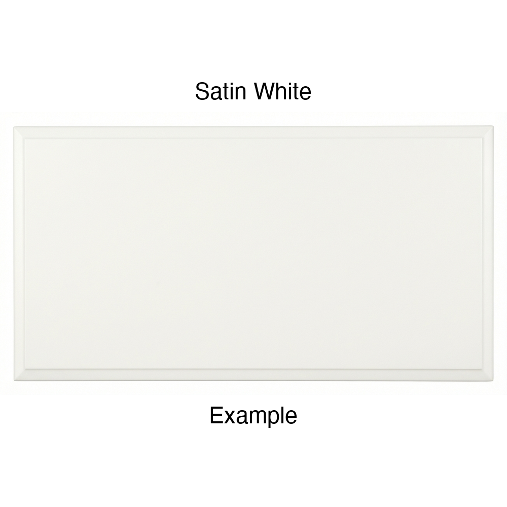 FS842 Thermofoil Drawer Front, Solid, in Satin White