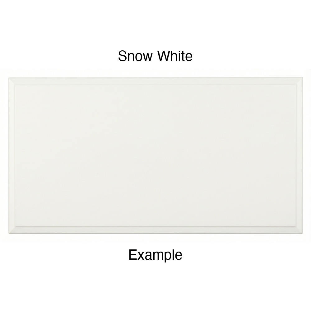 FS842 Thermofoil Drawer Front, Solid, in Snow White