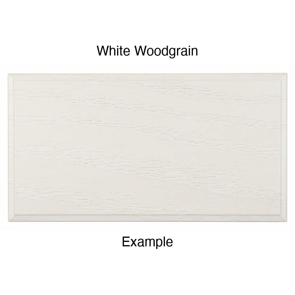 FS842 Thermofoil Drawer Front, Solid, in White Woodgrain