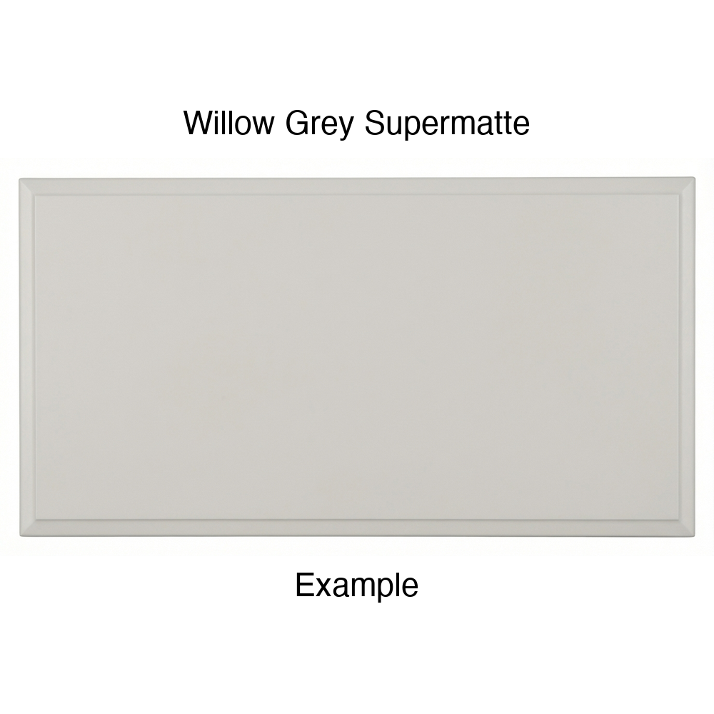 FS842 Thermofoil Drawer Front, Solid, in Willow Grey Supermatte