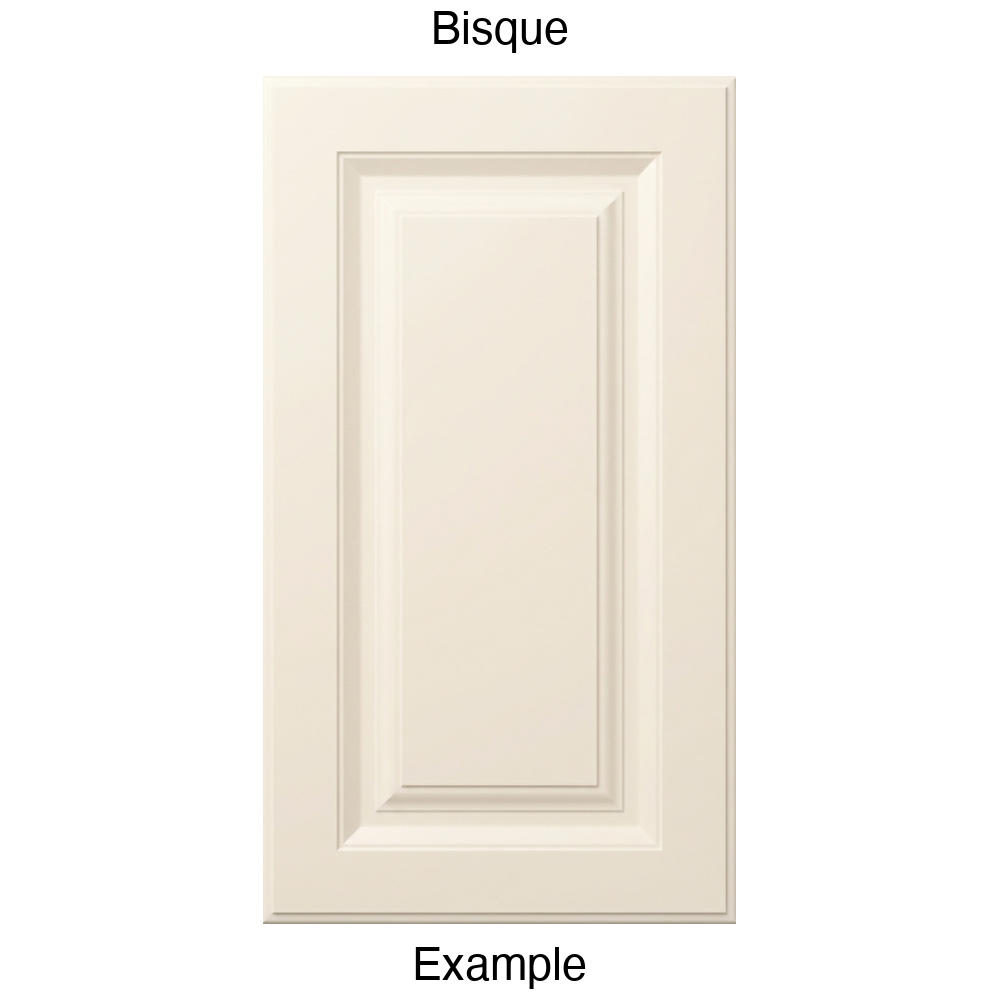 FS842 Raised Panel Thermofoil Cabinet Door in Bisque