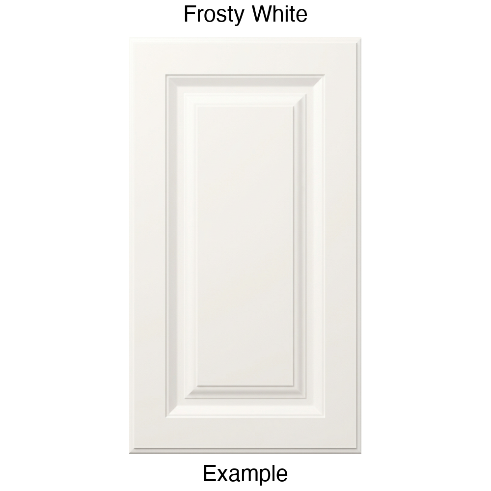 FS842 Raised Panel Thermofoil Cabinet Door in Frosty White