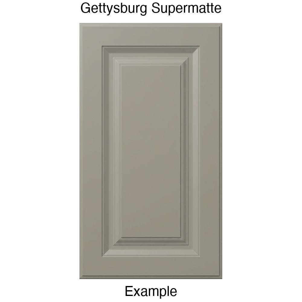 FS842 Raised Panel Thermofoil Cabinet Door in Gettysburg Supermatte