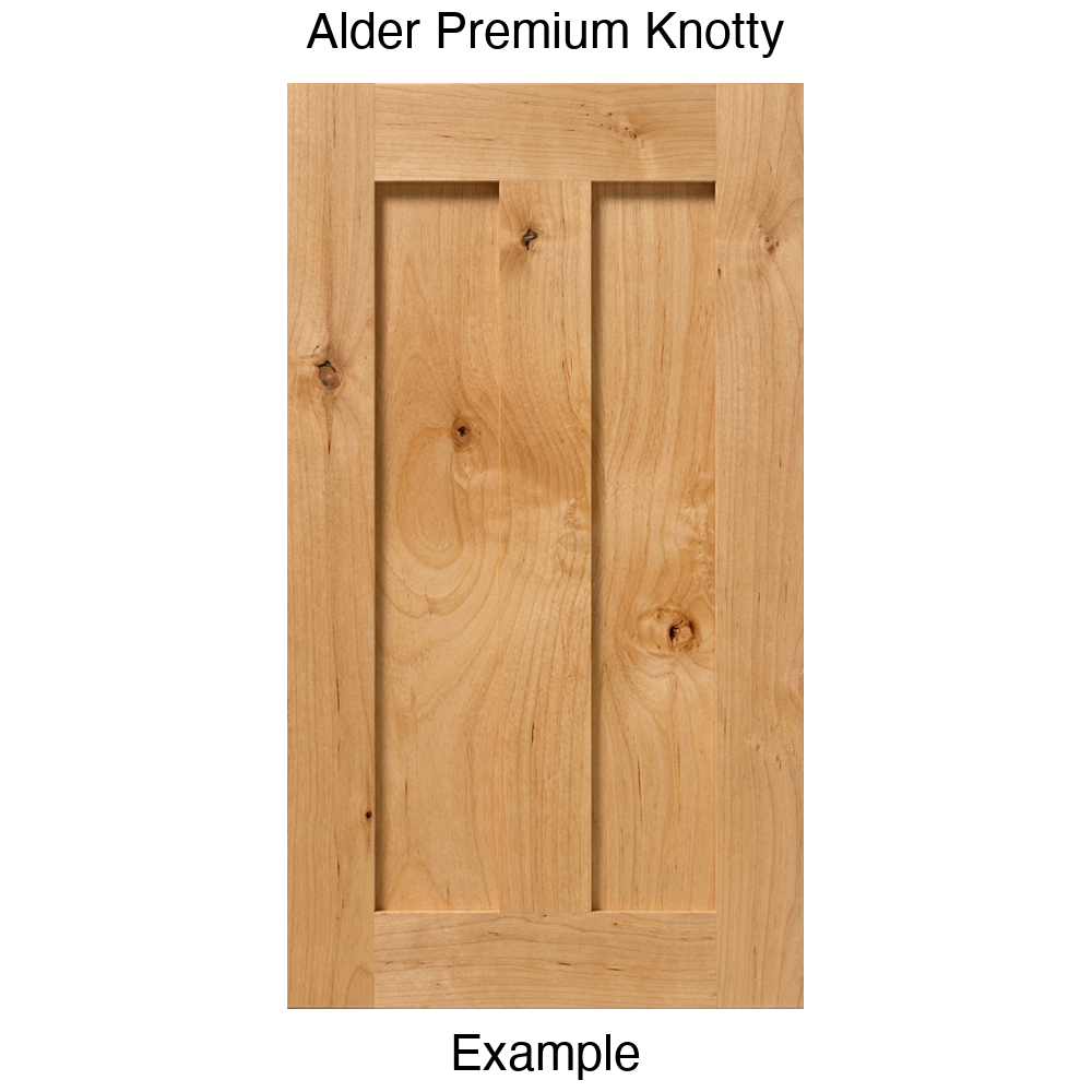 Flagstaff Recessed Panel Cabinet Door in Alder Premium Knotty